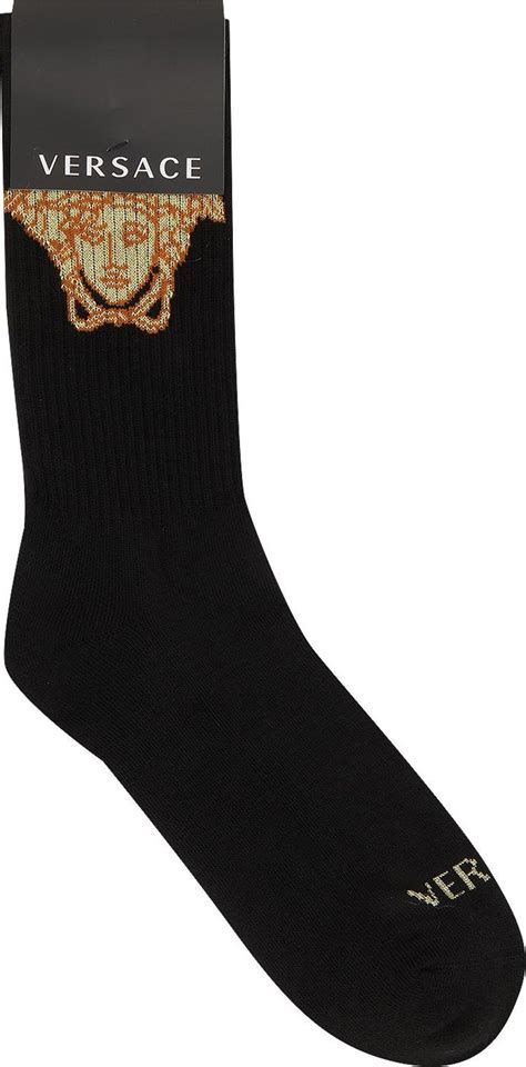 versace sock trainer|Versace medusa socks.